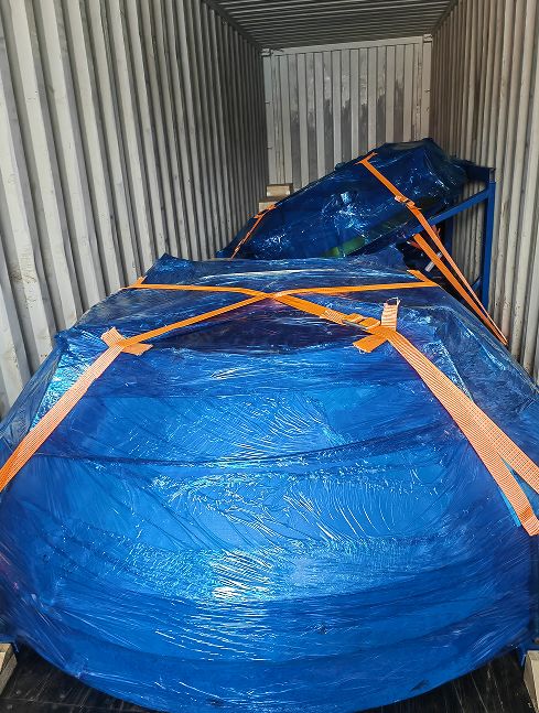 Symons Parts Loaded in Container